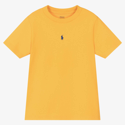 Ralph Lauren Kids' Boys Yellow Cotton T-shirt