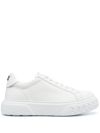 CASADEI LOW-TOP LEATHER SNEAKERS