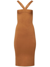 Equipment Appoline Dress In Almond In Brown