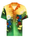 Stockholm Surfboard Club Airbrush Flowers Shirt Multicolor In Orange