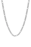 ADORNIA WATER RESISTANT FIGARO CHAIN NECKLACE