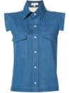 VIONNET VIONNET - SLEEVELESS DENIM SHIRT ,VAE17010T811012118092