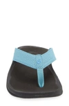 Olukai Ohana Flip Flop In Blue Mist / Black