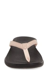 Olukai Ho Opio Flip Flop In Petal Pink Faux Leather