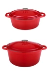 Berghoff Neo 4-piece Stockpot Set In Red