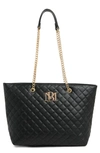 BADGLEY MISCHKA LARGE QUILTED TOTE BAG