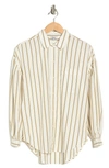 Rails Janae Stripe Button-up Shirt In Ivory Daffodil Stripe