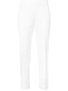 Akris Punto 'franca' Techno Cotton Blend Ankle Pants In White