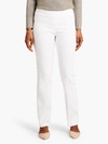 NIC + ZOE Polished Wonderstretch Straight Pant 31" Inseam In Paper White