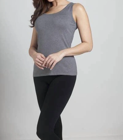 Angel Bra-friendly Tank Top In Gray In Grey