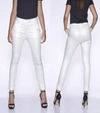 BIANCO LIVELY COATED TROUSER PANT IN OFF WHITE