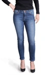 Raffaello Rossi Vic 6/8 Crop Hem Jeans In Authentic Blue In Blue