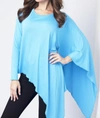 ANGEL ASYMMETRICAL TUNIC TOP IN TURQUOISE