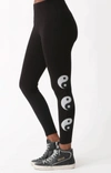 Electric & Rose Sunset Legging In Yinyang Onyx/cloud In Multi
