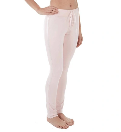 Pj Harlow Tatum French Terry Legging Rib Waistband In Blush In Pink