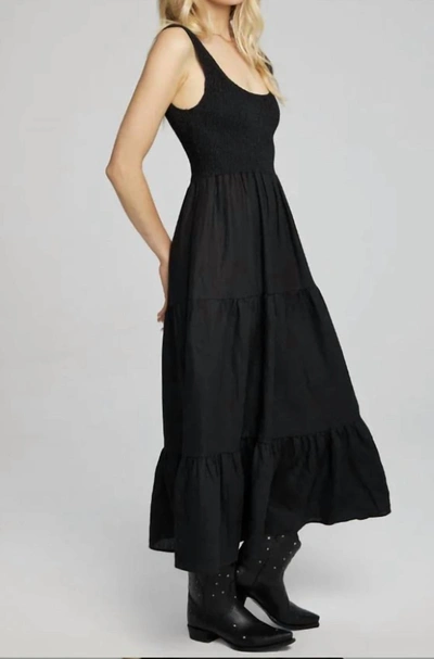 Saltwater Luxe Memphis Midi Dress In Black