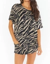 Show Me Your Mumu Wfh Set In Taupe Zebra In Multi