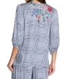 Johnny Was Taryn Flowly Tassel Blouse In Multi
