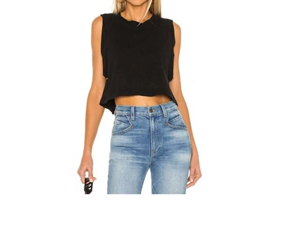 Noam Alex Crop Tee In Black