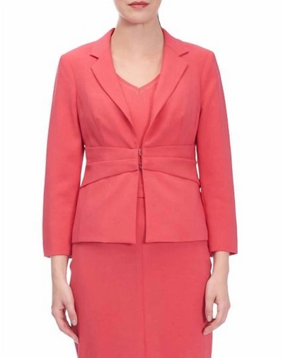 Iris Setlakwe Stretch Crepe Jacket In Coral In Pink