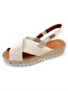 Toni Pons Elvira Espadrille Slingback Sandal In White