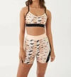 P.e Nation Freeman Sports Bra In Print In Multi