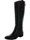 Sam Edelman Penny Womens Leather Knee High Riding Boots In Black
