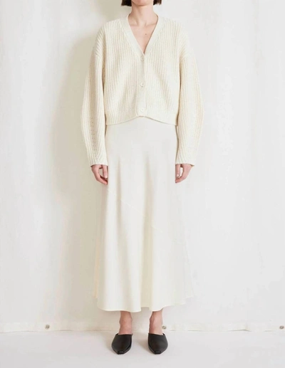 Apiece Apart Salida Romantic Maxi Skirt In White