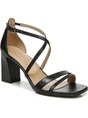 Naturalizer Tiff Womens Leather Block Heel Dress Sandals In Black