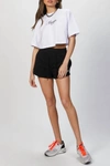 Shop Msgm Logo-print Track Shorts In Black