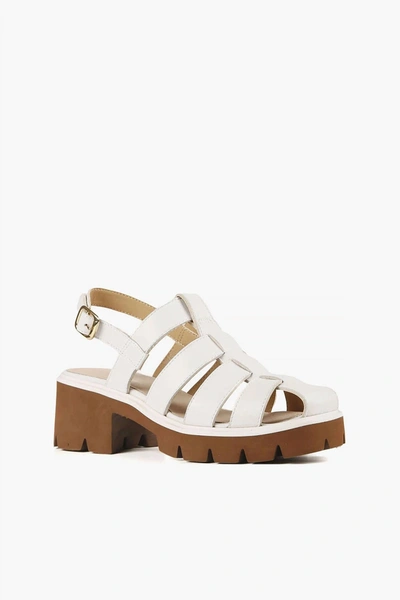 All Black Women's Gladiator Max Lugg Sandal In White