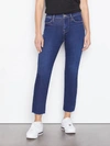 FRAME LE HIGH STRAIGHT JEANS IN SANCTUARY