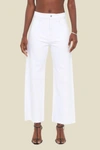 Pistola Penny High Rise Wide Leg Crop Jeans In Blizzard In Multi