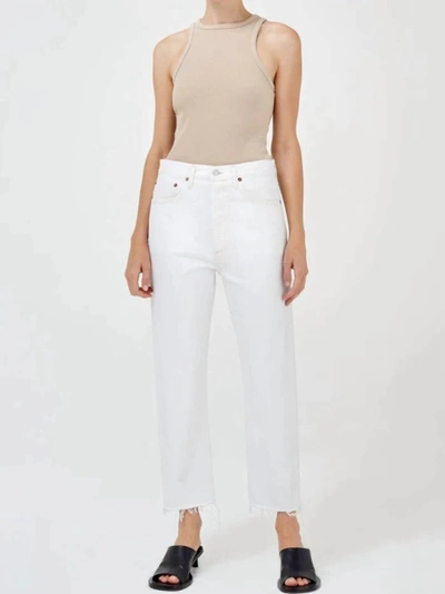 AGOLDE 90'S CROP PANT IN WHITE
