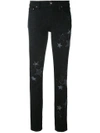RED VALENTINO STAR EMBROIDERED JEANS,NR3DE01C36912137205