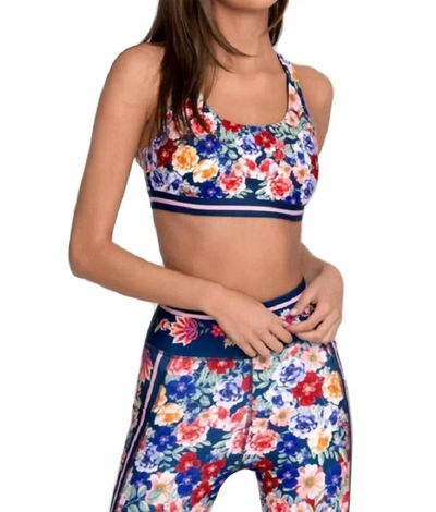 Johnny Was Otti Bee Active Reversible Sports Bra In Multi In Neutral