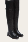 Frye Melissa Stud Back Zip Wide Calf Boots In Black