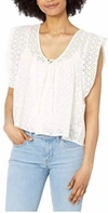 BISHOP + YOUNG Nadia Flutter Sleeve Top In Shell