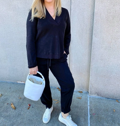 Maven West Drawstring Jogger In Navy In Blue