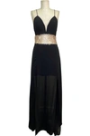 Soieblu The Innocent Maxi Dress In Black/rose In Multi