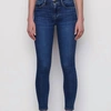 Frame Le High Skinny Crop High-rise Skinny Jeans In Multi