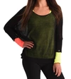 Angel Oversized Netted Snap Sleeve Top In Black Multi
