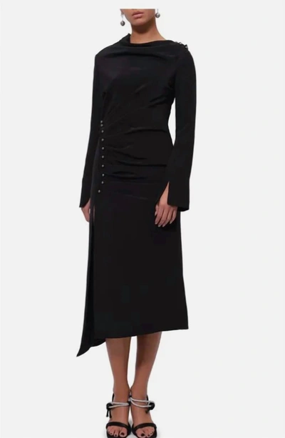 Jonathan Simkhai Brianna Long Sleeve Dress In Black