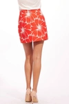 EVA FRANCO Illy Mini Skirt In Scarlet Bloom