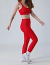 BEACH RIOT AYLA LEGGING IN RED