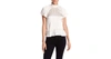Rachel Zoe Harbor High Smocked Neckline Ruffled Silk Blouse In White
