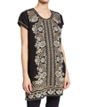 JOHNNY WAS RITA PEASANT TUNIC DRESS IN BLACK