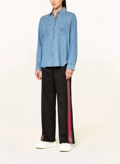 Marc Cain Shirt Blouse In Denim In Blue