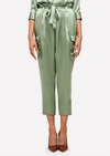L Agence Roxy Paperbag Cargo Pant In Light Ivy In Multi