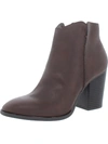 Sun + Stone Graceyy Womens Microsuede Embossed Ankle Boots In Brown